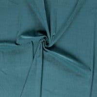 Luxury Jumbo Corduroy Velvet Fabric Material - PETROL